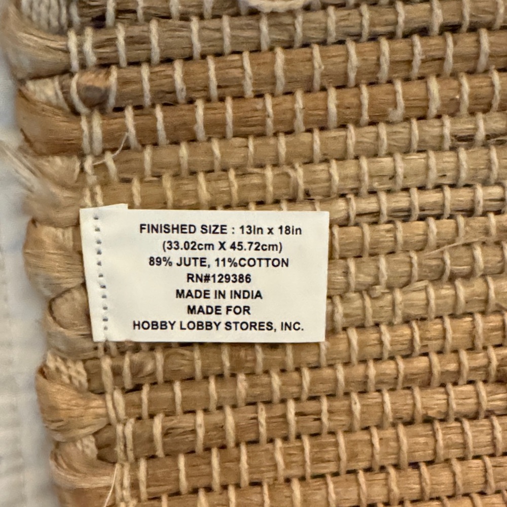 Hobby Lobby Natural Woven Placemat - Picture 6 of 7